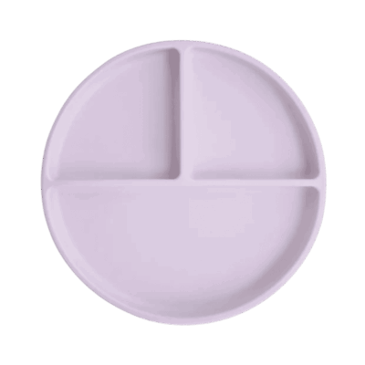Mushie Silicone Plate - Soft Lilac