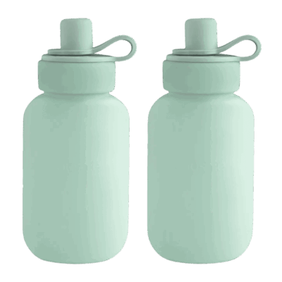 Mushie Silicone Puree Pouch - Cambridge Blue