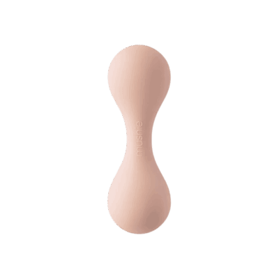 Mushie Silicone Rattle Toy - Blush