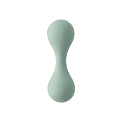 Mushie Silicone Rattle Toy - Cambridge Blue
