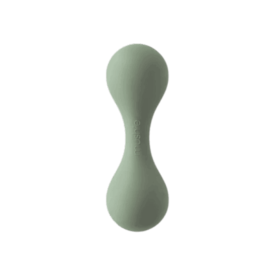 Mushie Silicone Rattle Toy - Dried Thyme