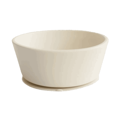 Mushie Silicone Suction Bowl - Ivory