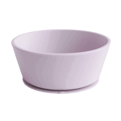 Mushie Silicone Suction Bowl - Soft Lilac