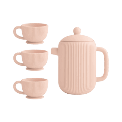 Mushie Silicone Tea Play Set - Blush