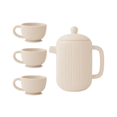 Mushie Silicone Tea Play Set - Shifting Sand