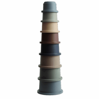 Mushie Stacking Cups - Forest