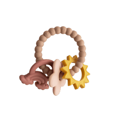 Mushie Teething Ring - Nature
