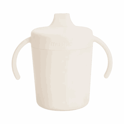 Mushie Trainer Sippy Cup - Ivory