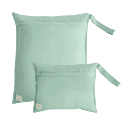 Mushie Water Resistant Wet Bags - Roman Green