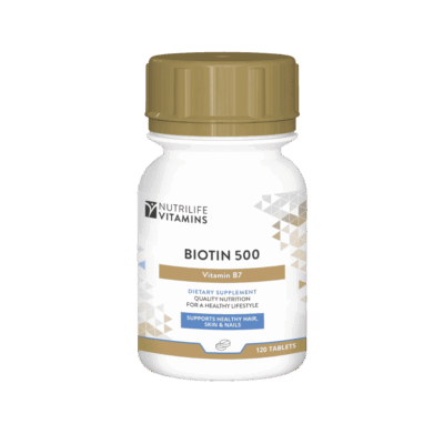 Nutrilife Biotin 500mcg 120 Tablets