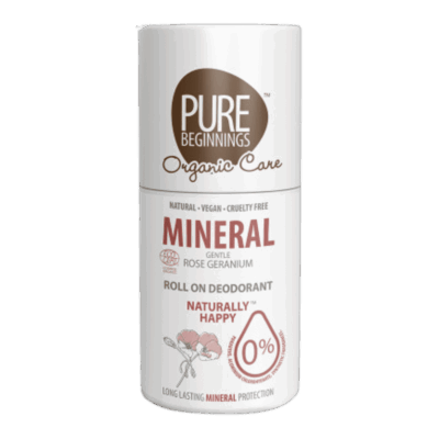 Pure Beginnings Roll On Mineral Rose Geranium 75ml