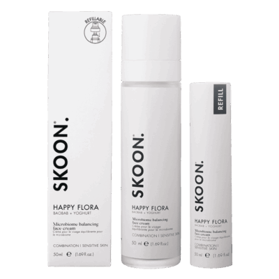 Skoon.Happy Flora Cream + Refill 50ml x 50ml