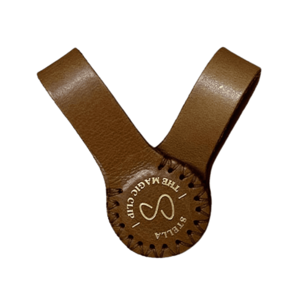 Stella Clips Lavish Brown - With Golden Logo (Pair)