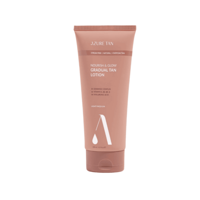 Azure Nourish & Glow Gradual Tan Lotion Light/Medium 200ml