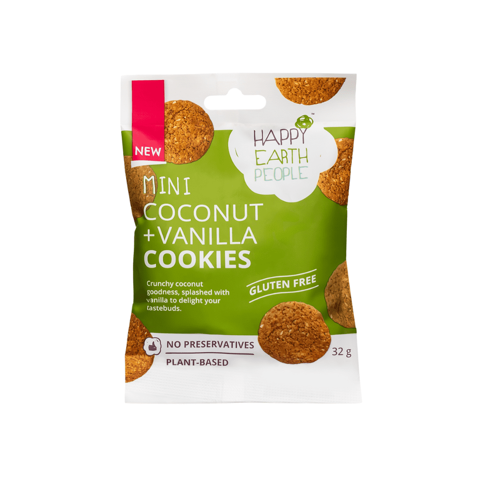 Happy Earth Mini Cookies Coconut Vanilla 32g
