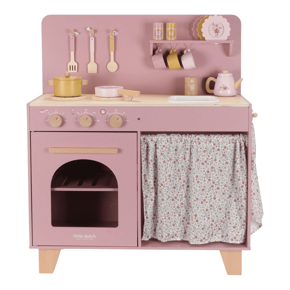 Little Dutch Wooden Play Kitchen - Pink