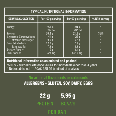 Nutri-Go Layered Protein Bar – Peppermint Crisp 60g