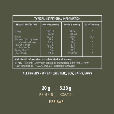 Nutri-Go Layered Protein Bar – White Chocolate Milk Tart 60g