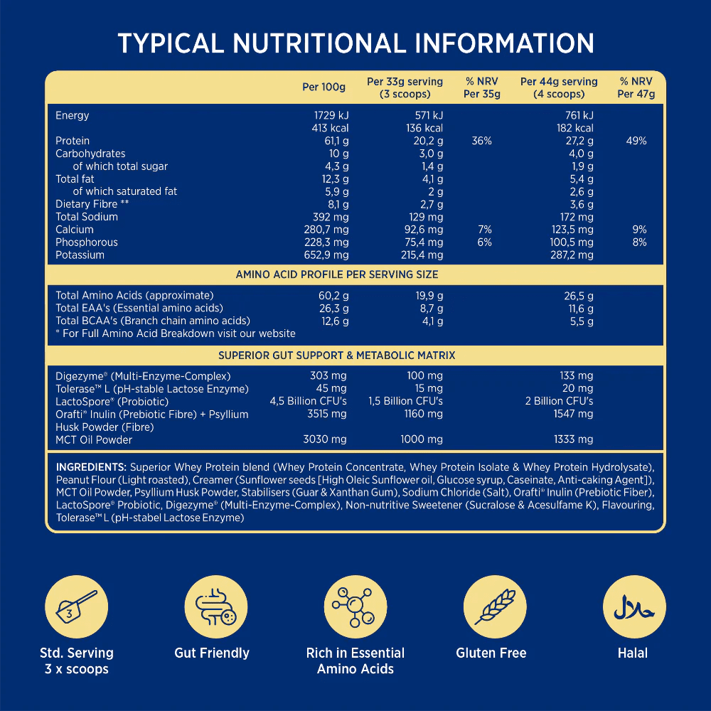 Nutri-Go Whey Protein Powder - Peanut Butter Creme 495g - Image 2