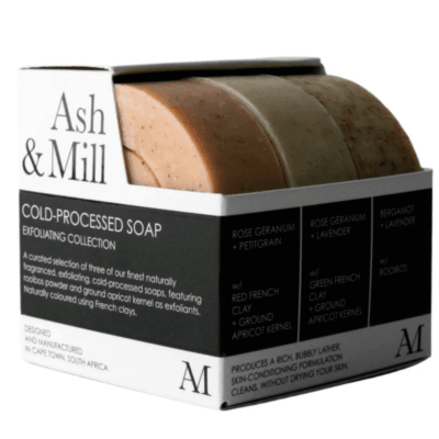 Ash & Mill Soap 3 Pack - Exfloliating Collection