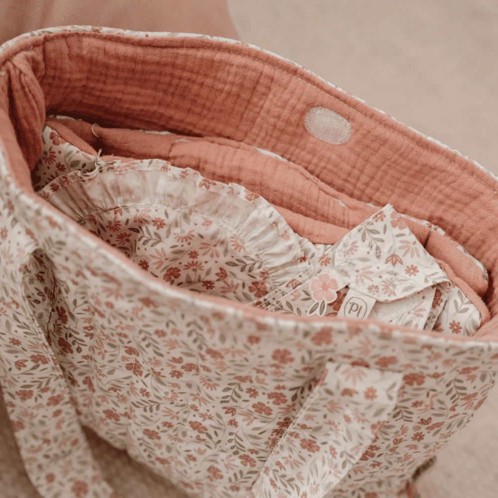 Little Dutch Doll Diaper Bag Soft Flowers - Image 2