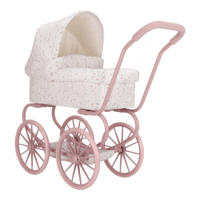 Little Dutch Metal Doll Pram - Soft Flowers