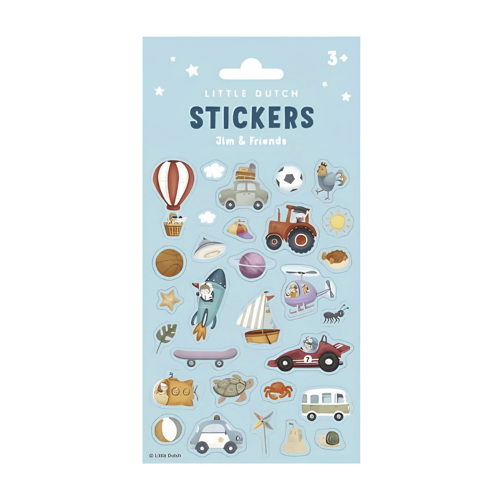 Little Dutch Sticker Sheet - Jim & Friends