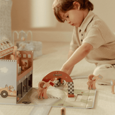 Little Dutch Wooden Racetrack in Play Case