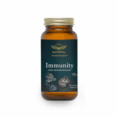 Soaring Free Potent Plants Immunity Tonic Mushroom Blend Capsules 90