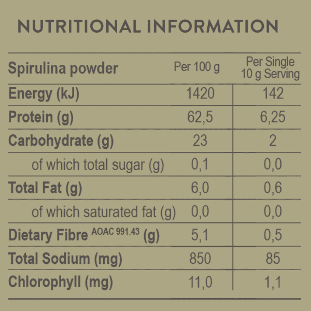 Soaring Free Spirulina Protein Blue Green Algae Powder 200g - Image 2