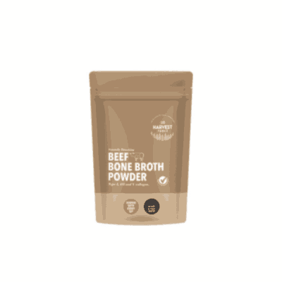 The Harvest Table Beef Bone Broth Powder Instantly Dissolving 150g Pouch