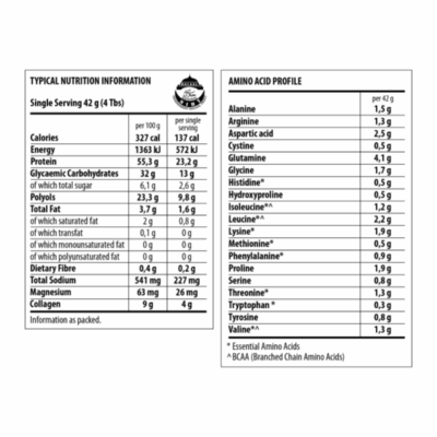 The Harvest Table Sports Power Protein Shake Vanilla 750g Pouch