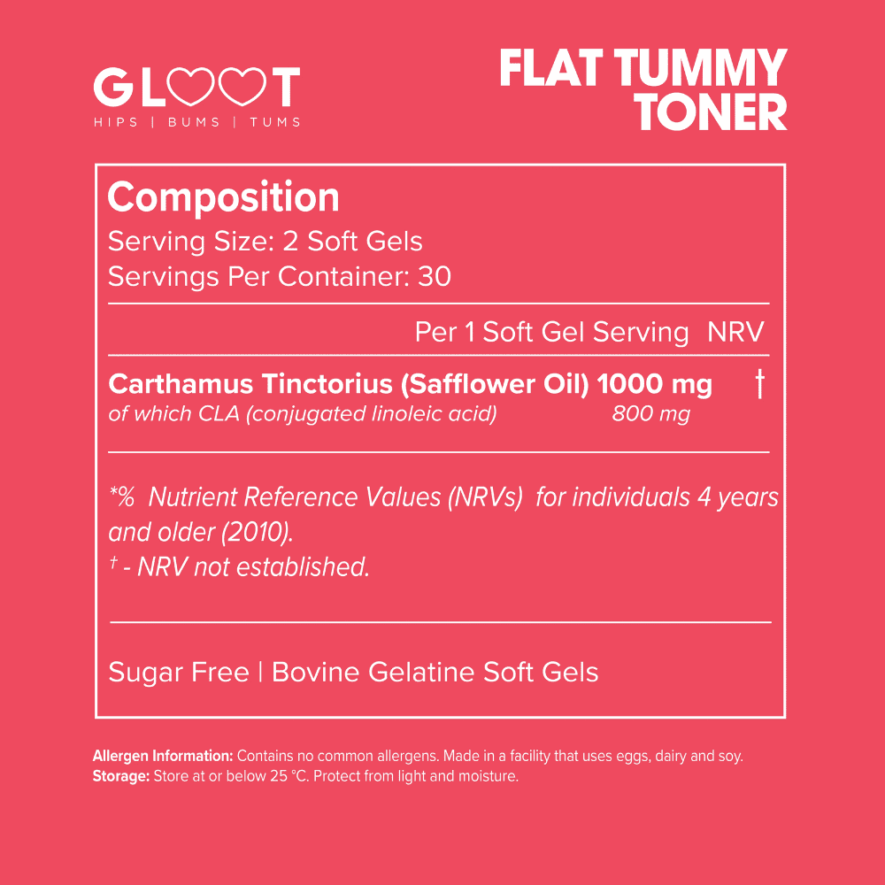 Gloot Flat Tummy Toner 60 Capsules - Image 2