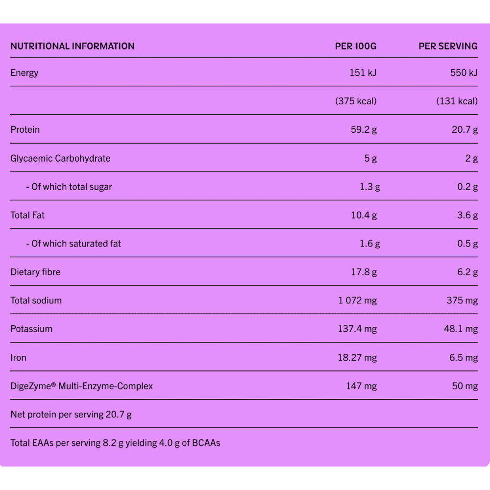 Metalab Vegan Protein Blend Vanilla Bean 900g - Image 2