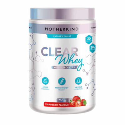 Motherkind Clear Whey + Electrolytes Strawberry 750g