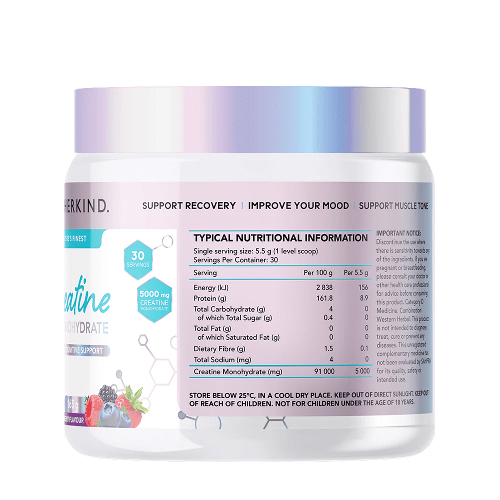 Motherkind Creatine Monohydrate Unflavoured 150g - Image 2