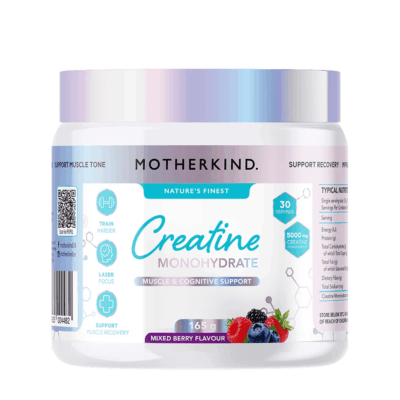 Motherkind Creatine Monohydrate Wild Berry 165g