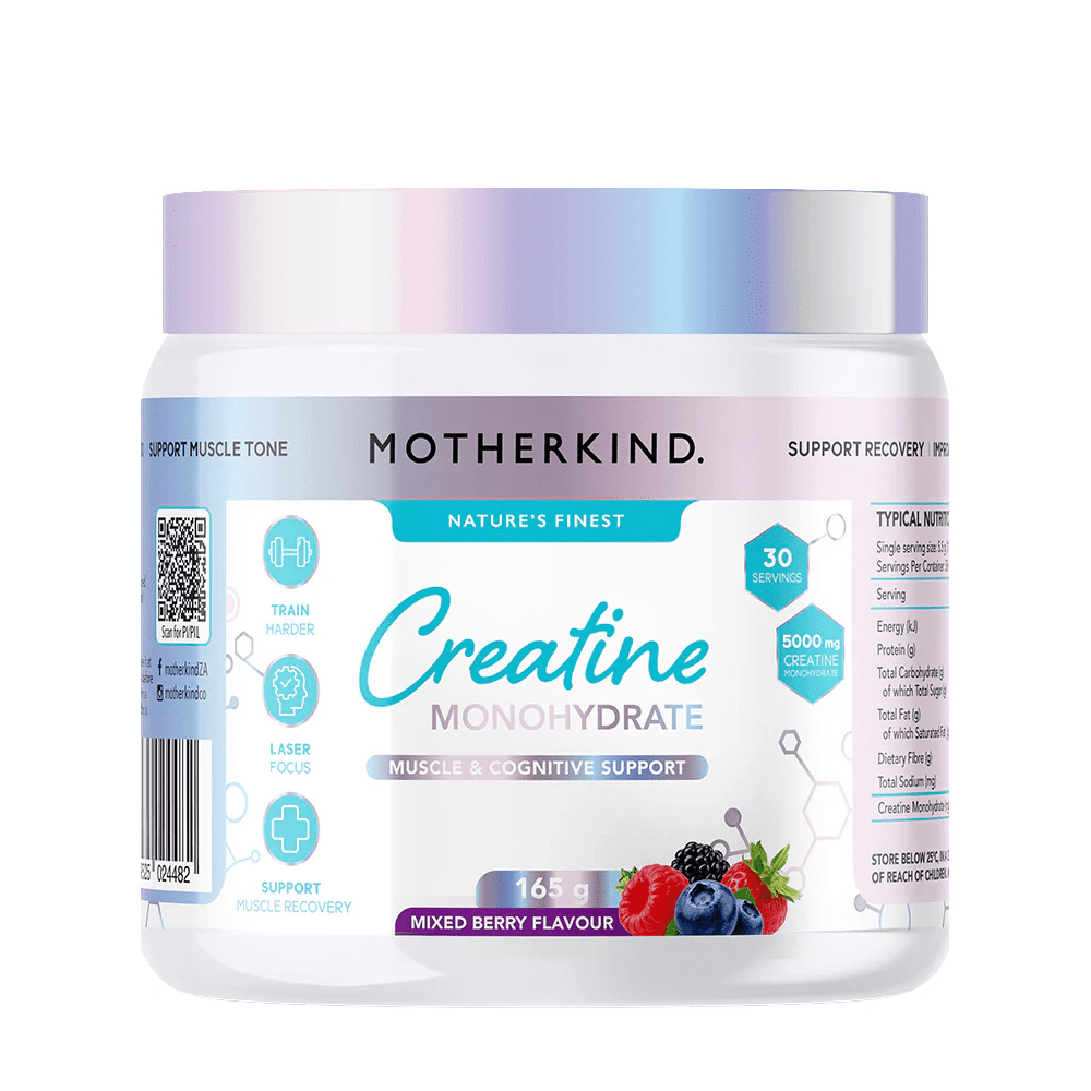 Motherkind Creatine Monohydrate Wild Berry 165g