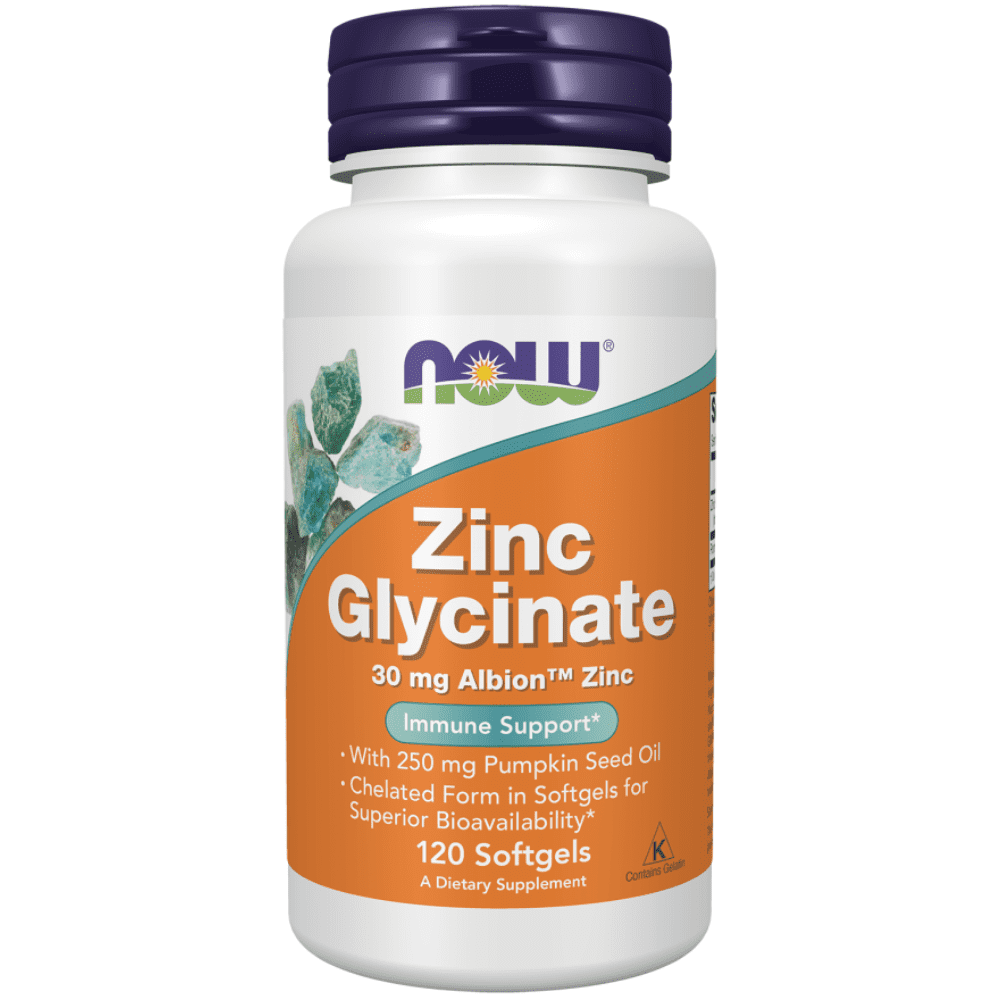 Now Zinc Glycinate 120 Softgels