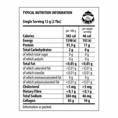 The Harvest Table Bovine Collagen Granules 350g Pouch