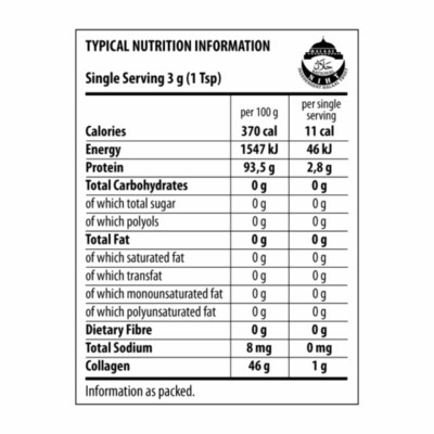 The Harvest Table Hydrolysed Chicken Collagen Granules 200g Pouch