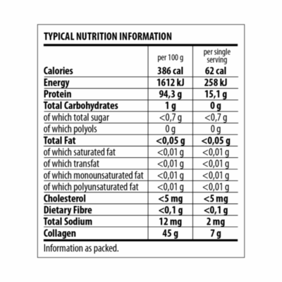 The Harvest Table Marine Collagen Powder 400g Pouch