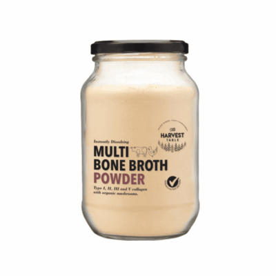 The Harvest Table Multi Bone Broth Powder Instantly Dissolving 350g Bottle*
