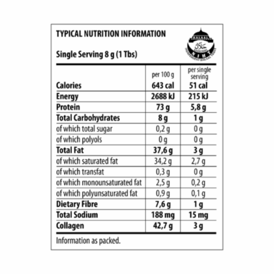 The Harvest Table Multi Collagen Creamer with MCT Oil 200g Pouch