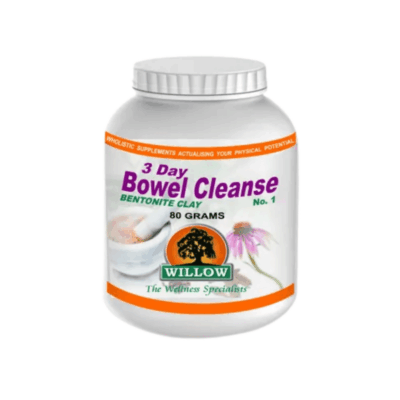 Willow 3 Day Bowel Detox No.1 Bentonite Clay 80g