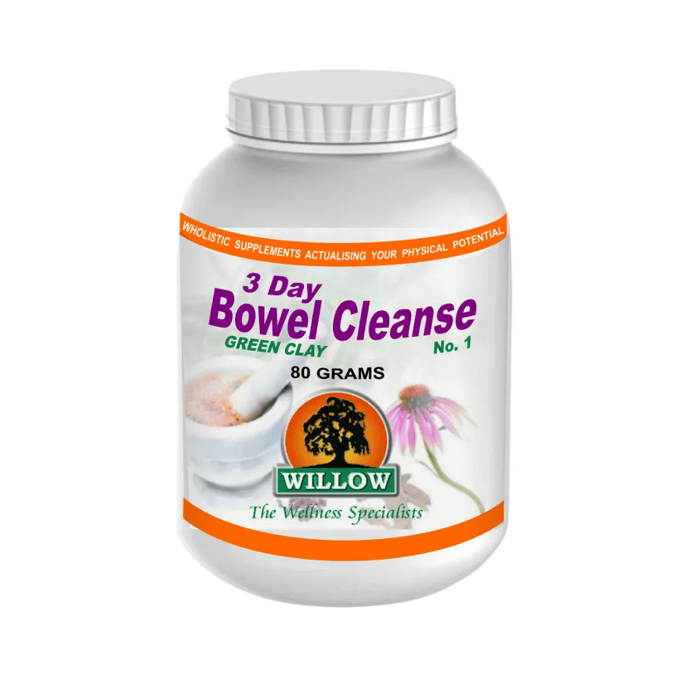 Willow 3 Day Bowel Detox No.1 Green Clay Powder 80g