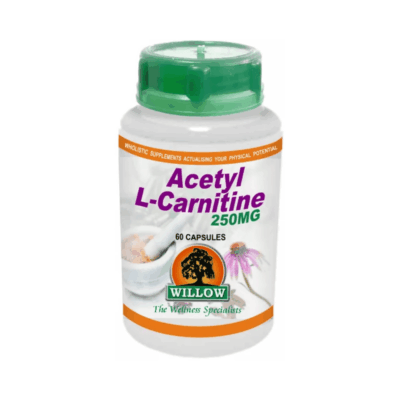 Willow Acetyl L - Carnitine 250mg / 60 Capsules