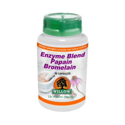 Willow Enzyme Blend Papain Bromelain 90 Capsules