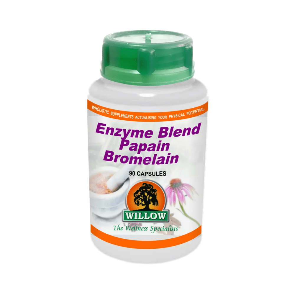 Willow Enzyme Blend Papain Bromelain 90 Capsules