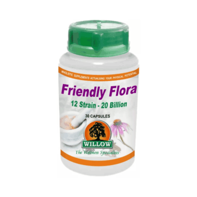 Willow Friendly Flora 12 Strain 20 Billion 30 Capsules